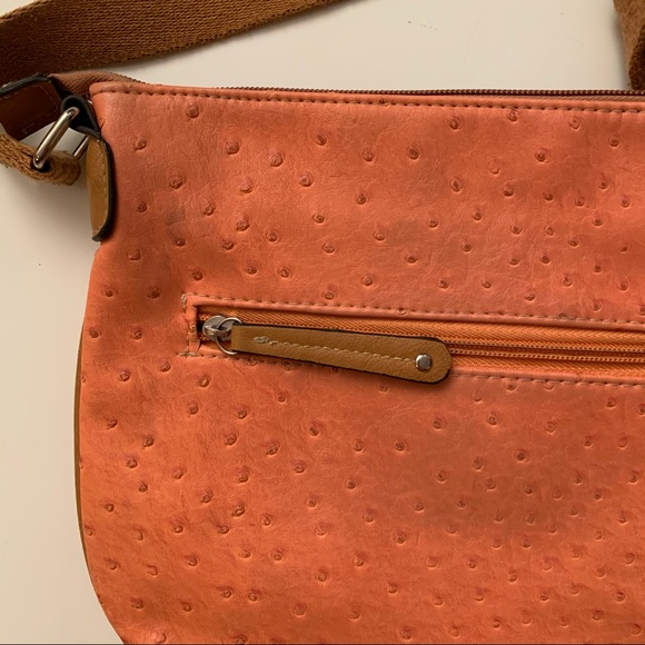 US Polo Assn Orange vegan leather crossbody bag - Picture 5 of 5